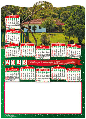 Tarjeta calendario